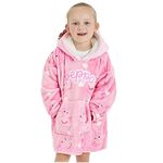 Girls Peppa Pig Hoodie Oversized Soft Fleece (2-4 Years)