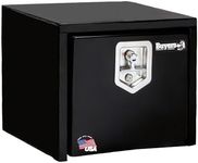 Buyers Products 1703349 Black Steel Underbody Truck Box with T-Handle Latch, 14 x 12 x 18 Inch, Contractor Toolbox for Organization and Storage, Job Tool Chest