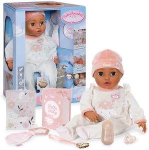 Baby Annabell Interactive Leah 43cm - Soft bodied baby doll with realistic movements, sounds & accessories - Suitable for Children Aged 3+