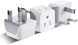 Ceptics UK Travel Plug Adapter, 2 i