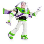 Disney Store Official Buzz Lightyear Interactive Talking Action Figure, Toy Story Astronaut Space Ranger, 30cm/11”, Features 10+ English Phrases, Interacts with Other Figures and Toys, Lights, Ages 3+