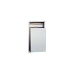 BOBRICK 3644 ClassicSeries Stainless Steel Recessed Waste Receptacle, Satin Finish, 12 Gallon Capacity, 28-5/8" Height