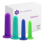 Intimate Rose Large 4-Pack Silicone Dilators for Women & Men, Sizes 5-8