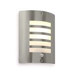 BIANCO PIR Lights Outdoor - Outside Lights Mains Powered - Security Lights with Motion Sensor Mains Powered - IP44 Rated Wall Lights - E27 LED Compatible