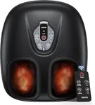 RENPHO Foot Massager Machine with Heat [2025 Upgraded], FSA HSA Eligible Foot Massager, Valentines Day Gifts for Women Men Mom, 3 Heat Levels, Wireless Control Shiatsu Foot Massager, True Foot Massage