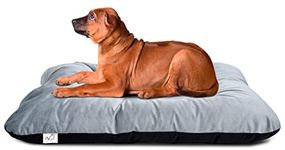 Pet's BFF Rectangular Reversible Dog Bed Large Size - 70 x 100 Cm, Premium Velvet, Black + Grey