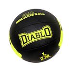 DIABLO 1KG Rubber Medicine Ball with Bounce Effect (1KG, Light Yellow)