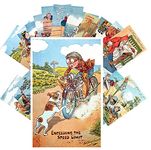 PIXILUV Vintage Postcards 24 pcs Funny Cartoons Jokes Scenes Retro Cards REPRINT