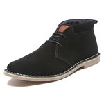 LOUIS STITCH Chukka Boots Men| Suede Leather Boots for Men| High Ankle Boot| Formal Office & Business Wear Shoes | Hiking Boots for Men | Stitch Down Desert Boots | Size-UK07 Black (SDSUCKCUJB107)