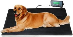 Heavy Duty 660 Pounds Veterinary Dog Scale with Stainless Steel Platform and Rubber Mat for Dog Cat Pet Alpaca Llama Sheep Fish Vet