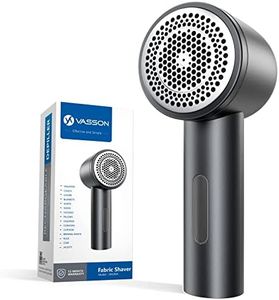 VASSON Fabric Shaver, Electric Lint Remover Rechargeable, Lint Shaver, Sweater Shavers to Remove Pilling, Sweater Defuzzer, Depillers for Clothes, Furniture (Dark Grey)