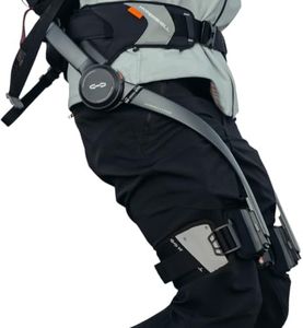 Hypershell X Carbon Exoskeleton, Leg Strength with 800 W Output, 17.5 km Battery Range, 10 Intelligent Modes, IP54 Waterproof for Daily and Outdoor Activities, Walking, Hiking, 2 Batteries, No Charger