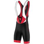 FDX Cycling Bib Shorts Men’s - 3D Padded Bicycle Racing Apparel with Mesh Straps, Silicon Leg Grippers - Breathable Summer Velocity Cycle Tights - Excellent Performance and Better Fit (Red-S)