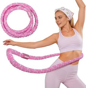 SOHIDAS Soft Hula Hoop for Adults 3.3lb Weighted Hula Hoops for Women Weight Loss Pilates Equipment Infinity Hoop Soft Spring Weighted Hoop for Adults Women Beginners Kids Home Travel Gym
