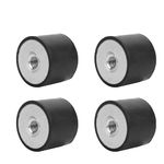4Pcs M10 Shock Absorber Rubber Isolator Mounts, Anti-Vibration Silent Block, Anti-Shock Vibration Damper, Female Thread, for Gasoline Engines, Water Pumps(DE40*30 M10)
