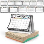 Small Desk Calendar 2025 – Compact 6x8" Small Desk Calendar 2025 Standing Flip, 2025 Desk Calendar Small for Home, Office, or Classroom, Runs from January 2025 to June 2026 (Notebook)