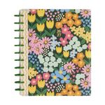 Happy Planner Disc-Bound 12-Month July 2026–June 2027 Planner with 3 Extra Months, Big Size, Teacher Layout, Ditzy Garden Theme, 8.5” x 11”
