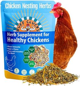 Buff Clucks Chicken Nesting Herbs for Backyard Chickens - All-Natural Aromatic Blend for Nesting Boxes & Chicken Coop - Plant-Based Herb Treat for Refreshing The Coop, Egg Production, USA (12 oz)
