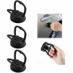 3Pcs Car Dent Remover Puller, Small Suction Cup Dent Puller Kit for Vehicle Body Repair, Emergency Dent Removal Tool Set for Cars, Black