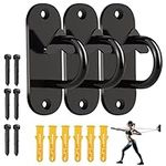 3Pcs Resistance Band Wall Anchor, Wall Mount Anchor Heavy Duty Battle Rope Anchor Strap, Suspension Trainer Anchor Space Saving Wall Anchor Point For Strength Training, Yoga And Physical Therapy