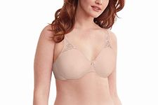 Bali womens Passion for Comfort Minimizer Bra, Full-coverage Underwire Bra, Seamless Cups, Sandshell, 34DD