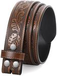 JASGOOD Western Leather Belt Strap 