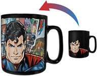 Superman - Papercut - DC Comics - Morphing Mugs Heat Sensitive Clue Mug - Full Image Revealed When HOT Liquid is Added - 16oz Large Drinkware