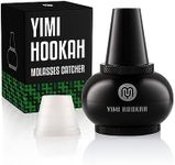 Yimi Hookah Aluminum Hookah Molasses Catcher Universal Fit Dia 5.5cm Height 7.4cm with Free Silicone Grommet (Black)