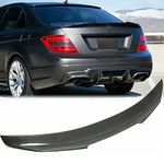 MCARCAR KIT Real Carbon Fiber Rear Trunk Spoiler for Mercedes-Benz C Class W204 2007-2014 C204 C180 C200 C250 C300 C63 Sedan 4-Door Rear Spoiler Wing Lip Factory Outlet (Style B)