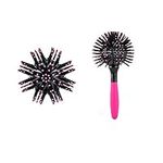 3D Round Hair Brush Comb, 360° Ball