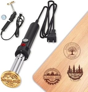 Sunamd Custom Electric Branding Iron for Wood, Adjustable Temperature Wood Branding Iron Personalized Wood Burning Letter Stamp, Create Your Logo Stamp for Leather Food, Handcraft & Wedding Gift(3")