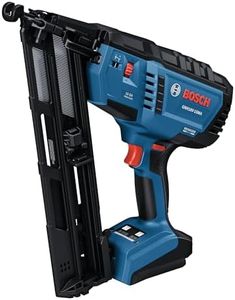 BOSCH GNH18V-15MAN 18V Brushless 15-Gauge Angled Finish Nailer - Precision for Tight Spaces, Fastens up to 1,200 Nails per Charge, One-Handed Activation, Tool-Free Jam Clearing, Belt Hook (Bare Tool)