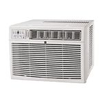 HomePointe 18,000 BTU Single Phase Air Conditioner Window Unit with Ionizer, Remote Control, LED Display Digital Panel and Installation Kit, White