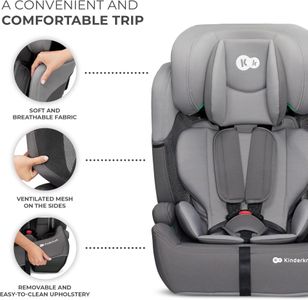 Kinderkraft Comfort UP Car Seat, Black – Adjustable Child Safety