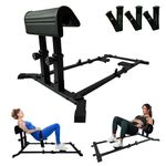 UKIA Hip Thrust Machine - Glutes Workout Equipment & Hip Thrust Bench - Booty Workout Equipment with Adjustable Back Pad & Footboard, Different Resistance Bands for Butt Shaping and Glute Training