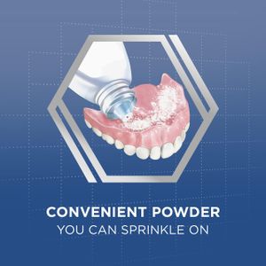 PoliGrip Super Denture Adhesive Powder, Extra Strength, 1.6 oz, 6-Pack