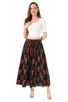 COTLAND Fashions Jaipuri Cotton Floral Printed Palazzo Pants for Women (Midnight Rose)