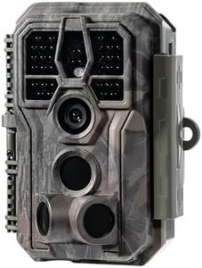 GardePro E5S Trail Camera (Non Cellular, Non WiFi), 64MP 1296p HD Video, Game Cameras 100ft Night Vision Motion Activated with Ultra Fast 0.1s Motion Activated Waterproof for Deer Wildlife Rodent Cam