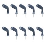 LeFeng 10pcs Knitted Golf Iron Head Covers 3-9/A/P/S Set - Lightweight and Durable Material - Multiple Patterns Golf Club Head Covers - Fit Well for Callaway Ping Taylormade Cobra Etc.(Gray)