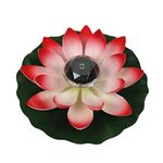 Hemobllo LED Pool Light Outdoor Solar Light Outside Pool Solar Lily Pads for Pool Water Lily Lights Floating Pool Lights for Wedding Lamp Lotus Accessories Lotus Diving Lotus Night Light