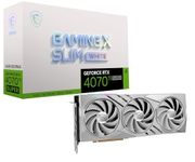 MSI GeForce RTX 4070Ti Super 16G Gaming X Slim White PCIe 4.0 VD8727 Graphics Card White Model Approx. 3 Slots Thick with 3 Fans