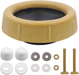 EADOT Extra Thick Toilet Wax Ring Kit for Toilet, Toilet Bowl Gasket with Flange and Solid Brass Bolts, Wax Ring for Toilet Seal for 3-Inch or 4-Inch Waste Lines