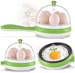 PIXILO Multifunctional 2 in 1 Electric Egg Boiling Steamer Egg Frying Pan Egg Boiler Electric Automatic Off with Egg Boiler Machine Non-Stick Electric Egg Frying Pan
