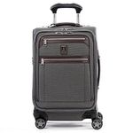 Travelpro Platinum Elite Softside Expandable Spinner Wheel Luggage, Vintage Grey, Carry-On 20-Inch