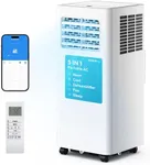 EUHOMY Portable Air Conditioners 14,000 BTU, 5-in-1 Portable AC Unit Up to 650 Sq.Ft. for Bedroom with Cool, Heat, Fan, Dehumidifier, Sleep, AC Units with LED Remote & 24H Timer, Installation Kits
