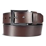 Carhartt Burnished Leather Box Buckle Belt Brown/Gunmetal Finish 40