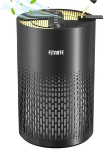 FITNATE Air Purifiers for Home Large Room Up to 1076 Ft² with Aromatherapy, H13 True HEPA Air Purifier for Pets, Quiet Air Cleaner for Dander Odor Dust Smoke Pollen, with Night Light,Timer, Black