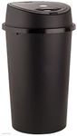 KetoPlastics 45 Litre 45L TOUCH BIN Colour Bin for Home Garden Office School Kitchen Bathroom Top Bin Portable Pedal Bin Removable Lid - ALL BLACK