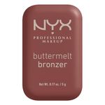 NYX PROFESSIONAL MAKEUP Buttermelt Bronzer, Powder Bronzer, 12 HR Wear, Fade Resistant & Transfer Resistant, Infused with Shea Butter - BUTTA DAYS