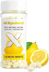 XyloBurst - Xylitol Mints | Sugar Free Breath Mint for Oral Health | Gluten Free, Vegan, Keto Friendly | Aspartame Free Mints | Lemon | 200 Count Jar